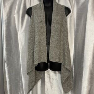 Old Navy Dove Sweater Vest Women’s M Sleeveless Duster Ope Cardigan Acrylic